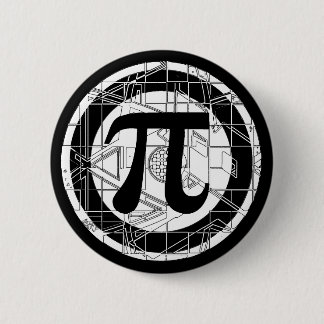 Awesome Pi Symbol Pinback Button