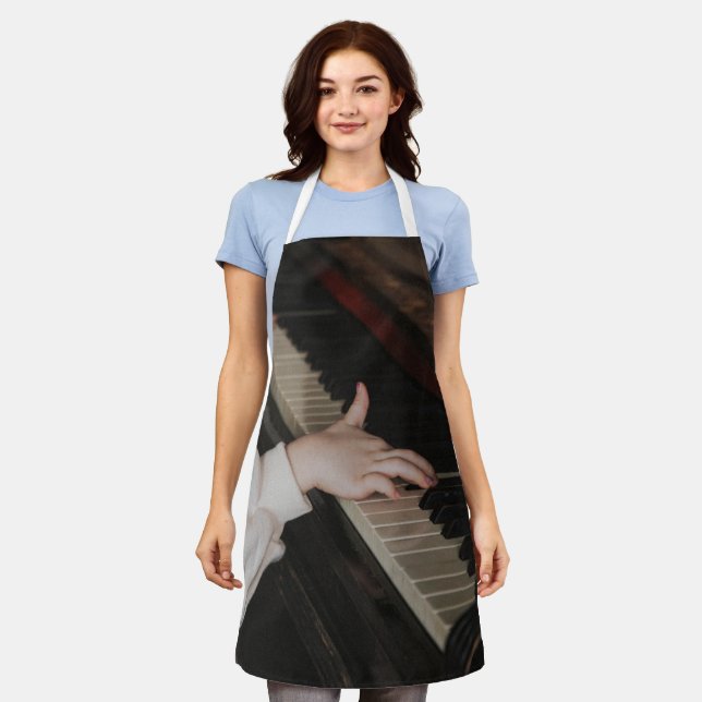 Awesome Piano Artwork Apron (Worn)