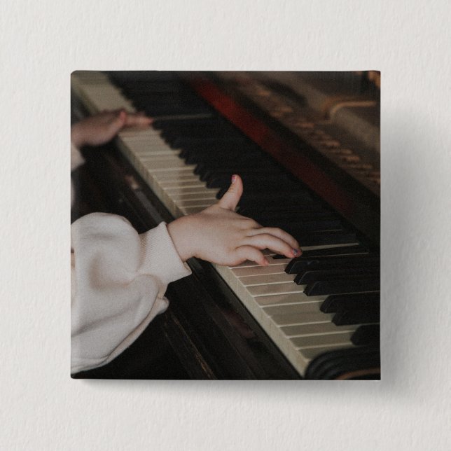 Awesome Piano Artwork Button (Front)