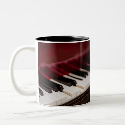 Awesome Piano Artwork Two_Tone Coffee Mug