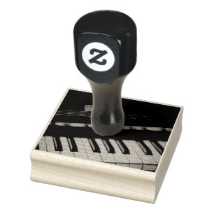 Awesome Piano Design Rubber Stamp