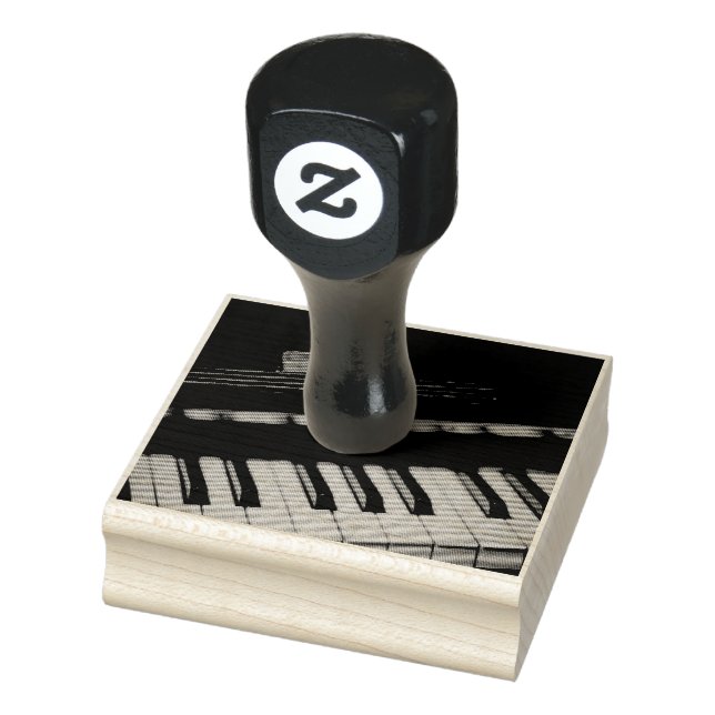 Awesome Piano Design Rubber Stamp (Stamp)