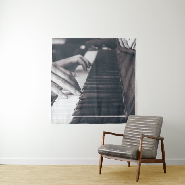 Awesome Piano Design Tapestry (In Situ)
