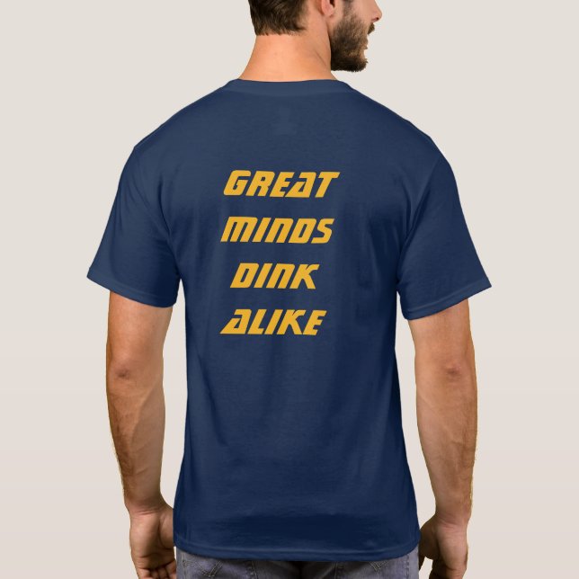 Awesome pickleball custom text  T-Shirt (Back)