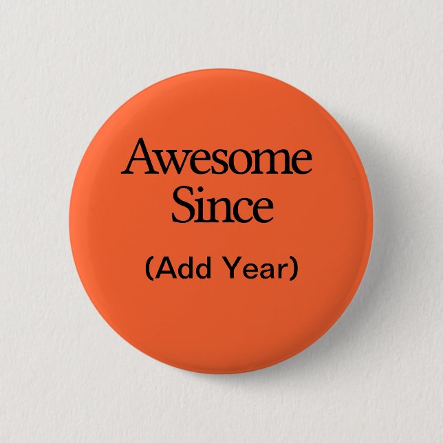 Awesome Pinback Button (Front)