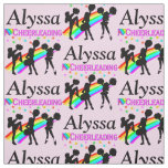 AWESOME PINK CHEERLEADER LOVE PERSONALIZED FABRIC