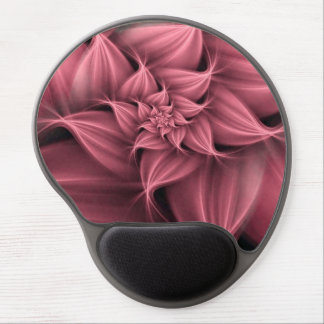 Awesome Pink Flower Fractal Gel Mouse Pad