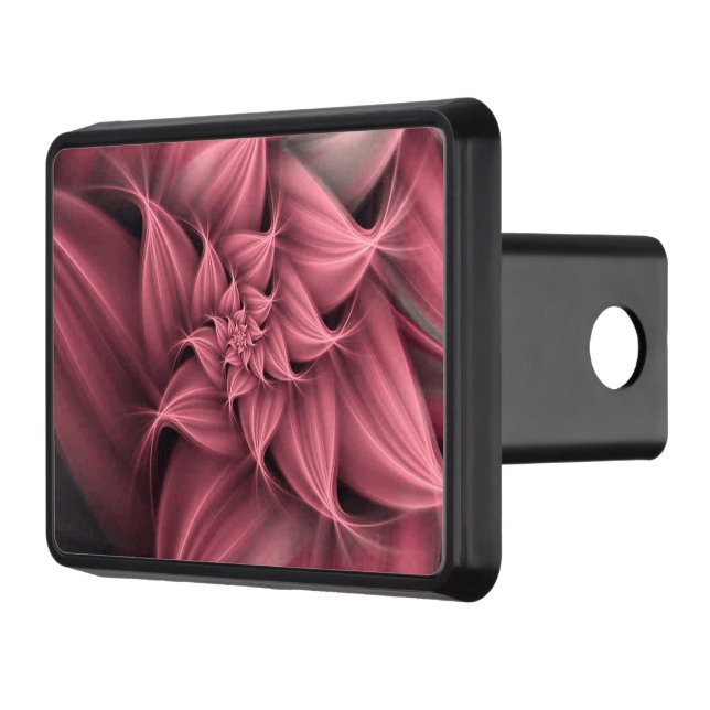 Awesome pink  Flower Fractal  Hitch Cover (Left)