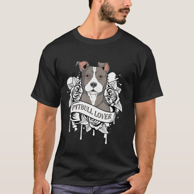 Awesome Pitbull Gif Pit Bull -New T-Shirt (Front)