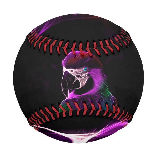 Awesome Plum Glow Parrot Baseball (Back)