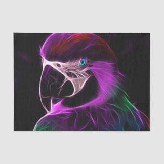 Awesome Plum Glow Parrot Tissue Paper