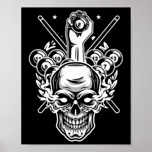 Awesome Pocket Billiard Pool Player Athlete Cue Sp Poster