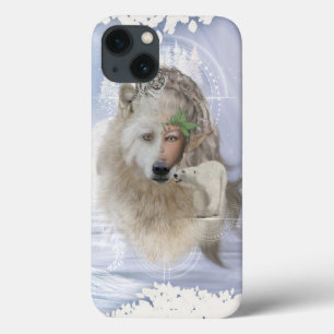 Awesome polarwolf with fairy,  iPhone 13 case