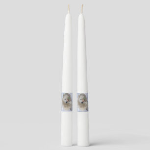 Awesome polarwolf with fairy,  taper candle