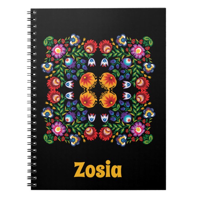 🤩Awesome polish Folk  Wycinanki  Notebook (Front)