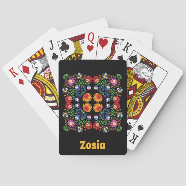 🤩Awesome polish Folk  Wycinanki  Poker Cards (Back)