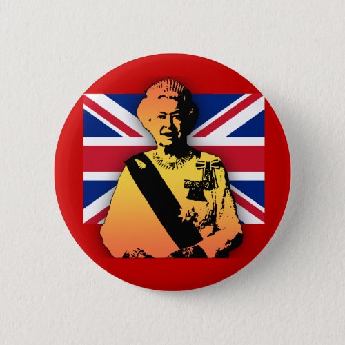 Awesome Pop Art Diamond Jubilee with Union Jack Button