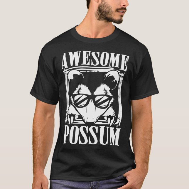 Awesome possum animal & zoowarden T-Shirt (Front)