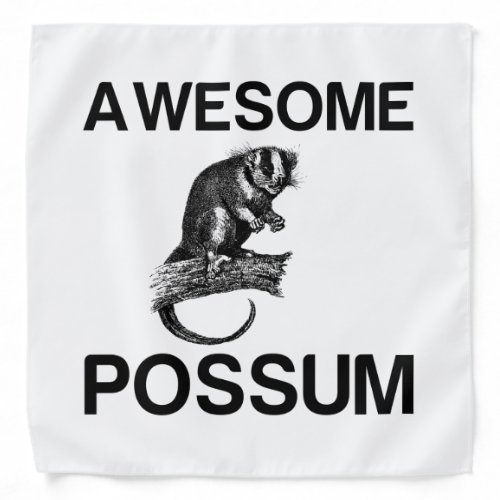 AWESOME POSSUM  BANDANA