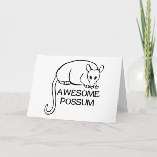 Awesome Possum Card