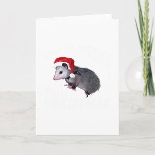 Awesome Possum Christmas Holiday Card