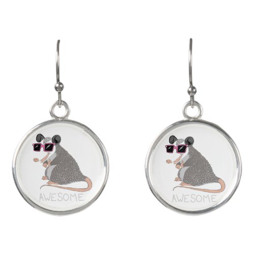 Awesome Possum Earrings