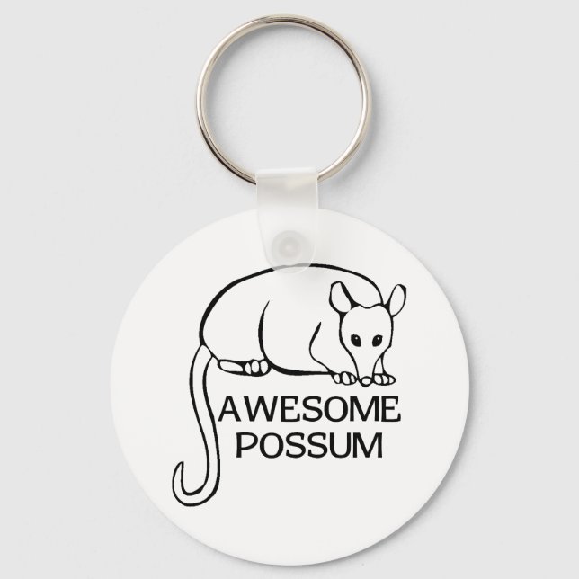 Awesome Possum Keychain (Front)