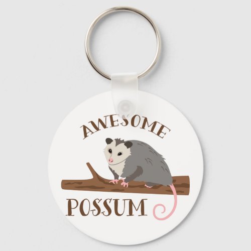 Awesome Possum Keychain