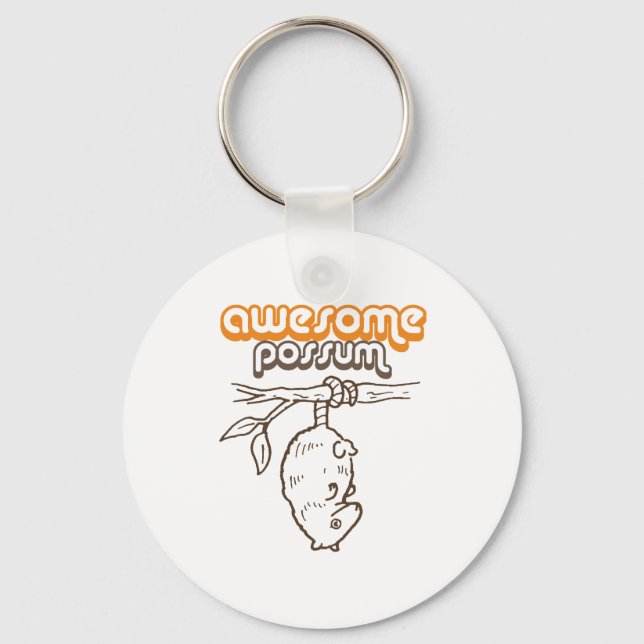 Awesome Possum Keychain (Front)