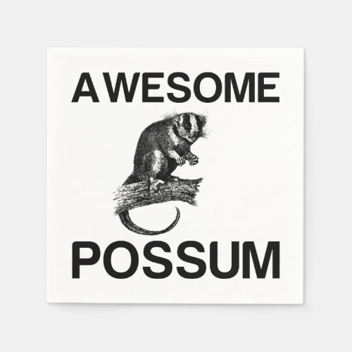 AWESOME POSSUM NAPKINS