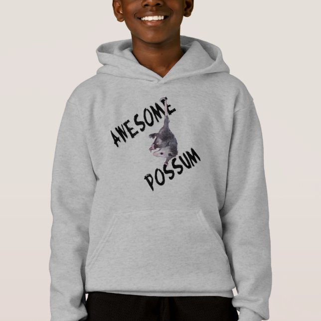 Awesome Possum Opossum Hoodie (Front)