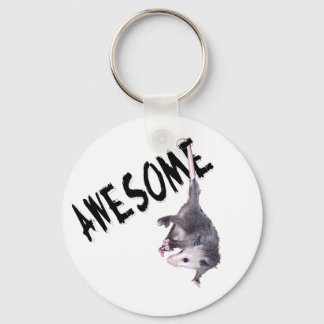 Awesome Possum Opossum Keychain