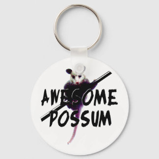 Awesome Possum Opossum Keychain