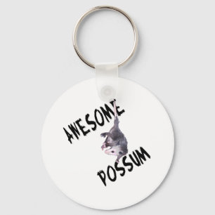 Awesome Possum Opossum Keychain