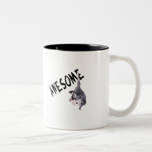Awesome Possum Opossum Two_Tone Coffee Mug