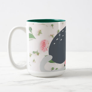 Awesome Possum Oppossum Rose Floral Coffee Mug 