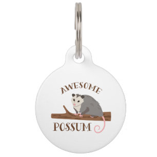 Awesome Possum Pet ID Tag