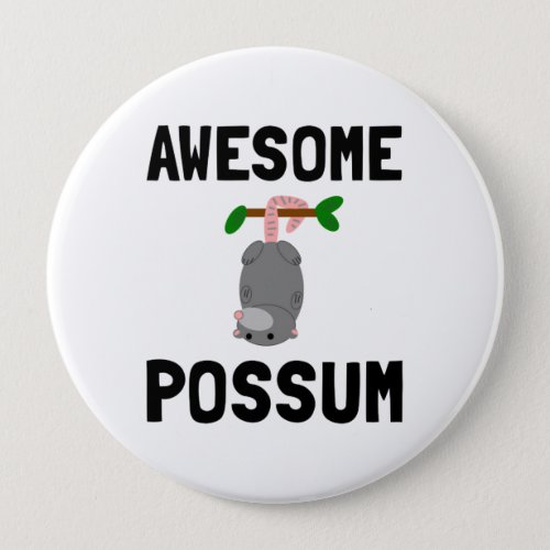 Awesome Possum Pinback Button