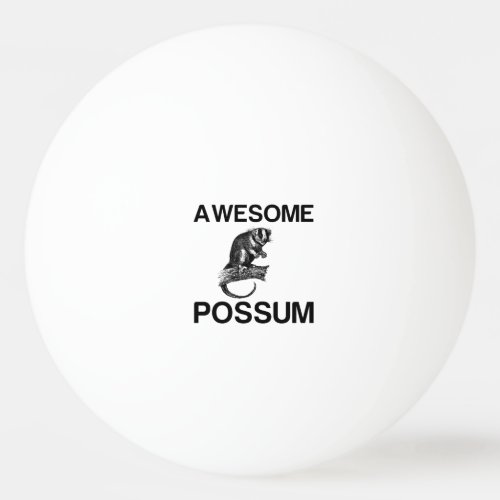 AWESOME POSSUM PING PONG BALL