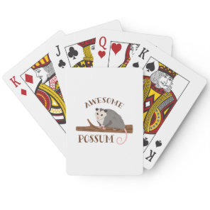 Awesome Possum Poker Cards