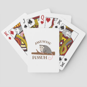 Awesome Possum Poker Cards