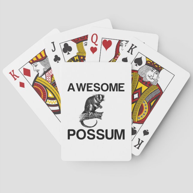 AWESOME POSSUM POKER CARDS (Back)