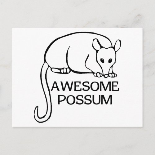 Awesome Possum Postcard