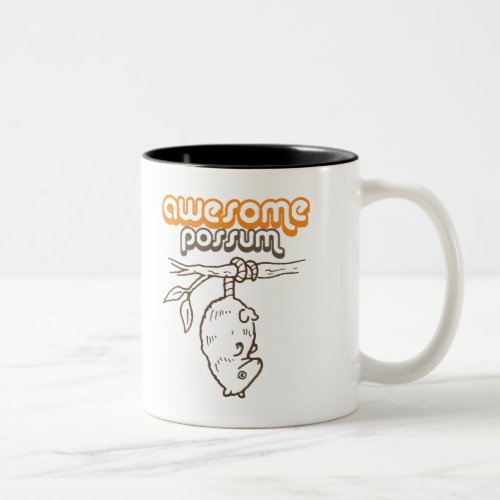 Awesome Possum Two_Tone Coffee Mug