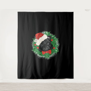 Awesome Pug Christmas Shirt Tapestry