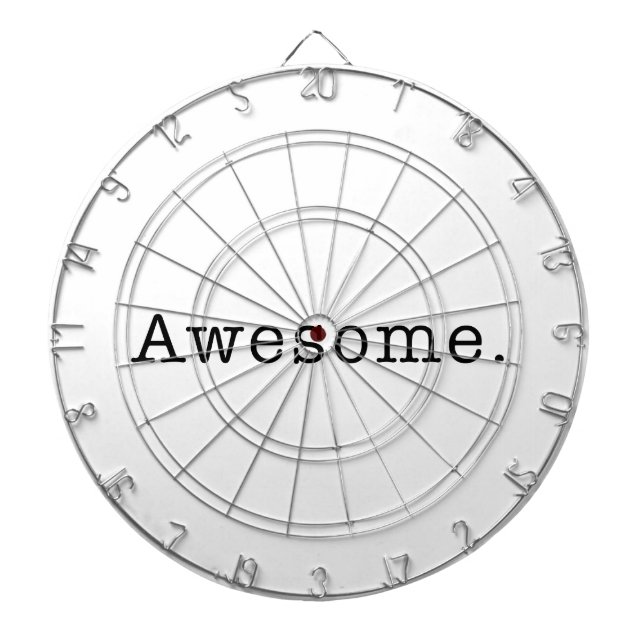 Awesome Quote Template Blank  black white Dartboard With Darts (Front)