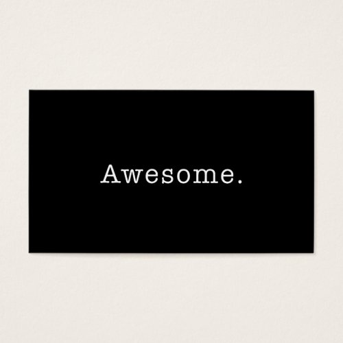 Awesome Quote Template Blank in Black and White Business Cards