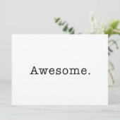 Awesome Quote Template Blank in Black and White (Standing Front)