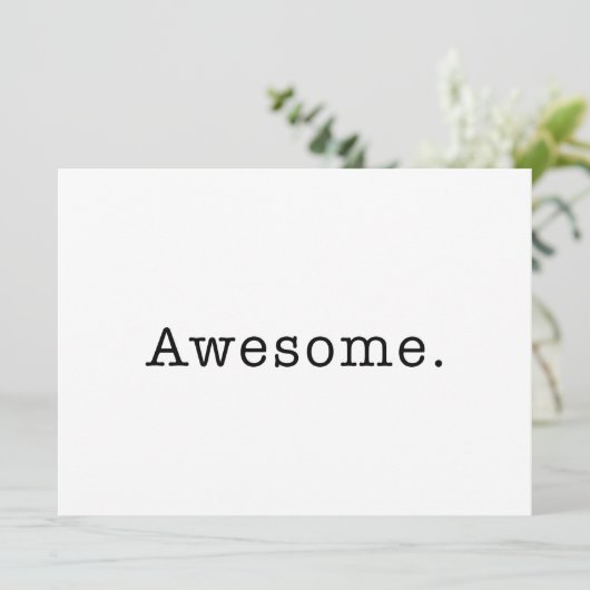 Awesome Quote Template Blank in Black and White (Standing Front)