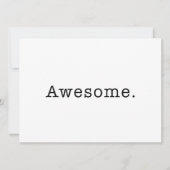 Awesome Quote Template Blank in Black and White (Front)